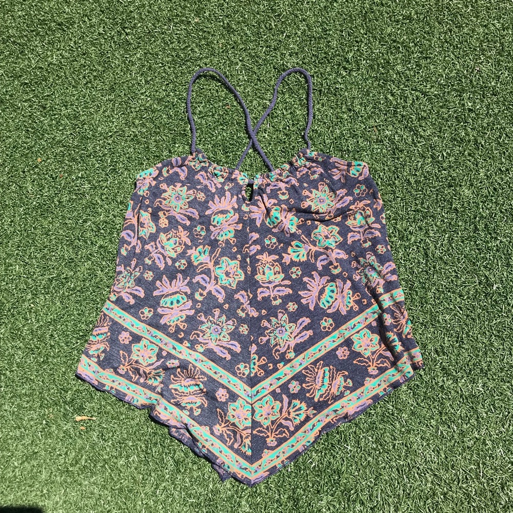 Bandana Style Halter Tank — American Eagle